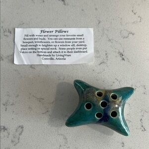 Green Flower Pillow NEW